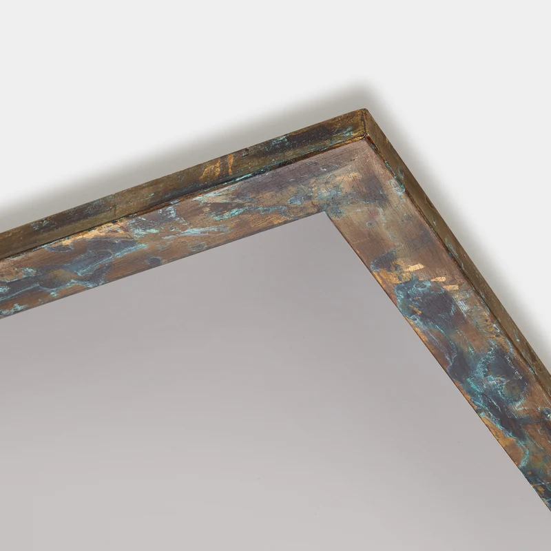B-Ware Quitani LED Panel Leuchte Aurinor LED Deckenleuchte goldfarbig patiniert 45 cm