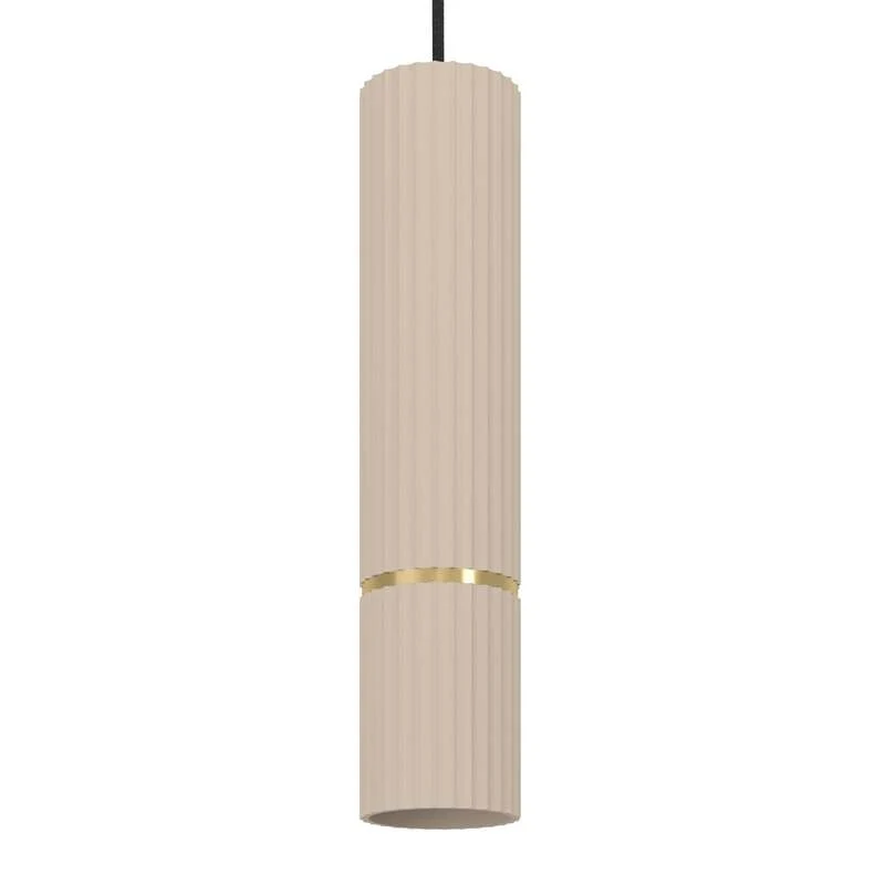 B-Ware Hängeleuchte Caminia Pendelleuchte Lampe sandfarben Länge 77 cm SIEHE TEXT/FOTO