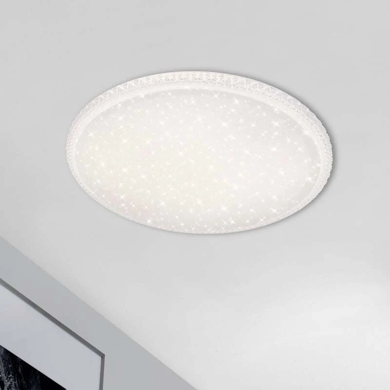 B-Ware Deckenleuchte Lampe Briloner LED Style Fernbedienung weiß Metall Kunststoff