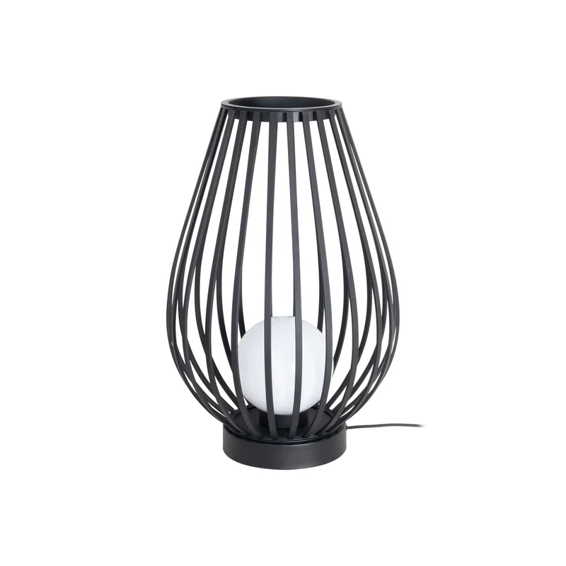 B-Ware Lucande Terrassenleuchte Außenlampe Marrin schwarz Metall Ø46cm Outdoorleuc478