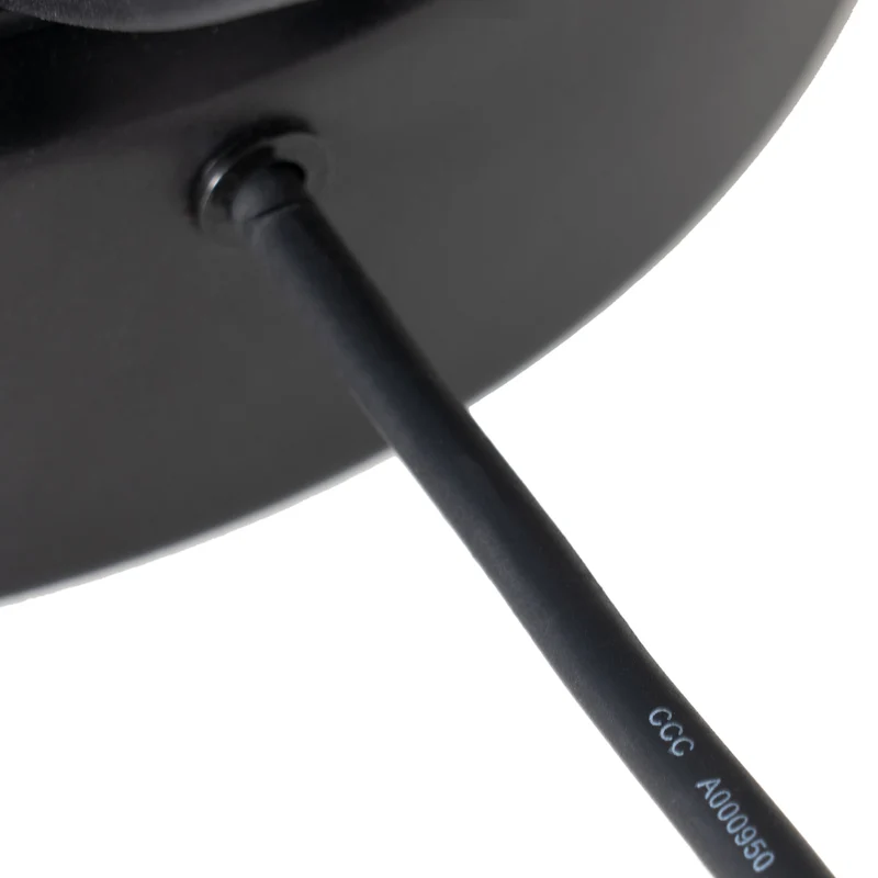B-Ware Lucande Terrassenleuchte Außenlampe Marrin schwarz Metall Ø46cm Outdoorleuc478
