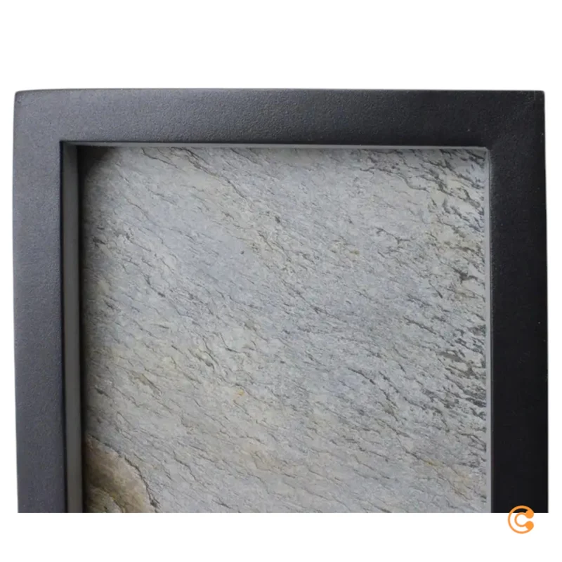 B-Ware Wandleuchte Wandlampe Schuller Valencia LED Stone schwarz Metall Acryl