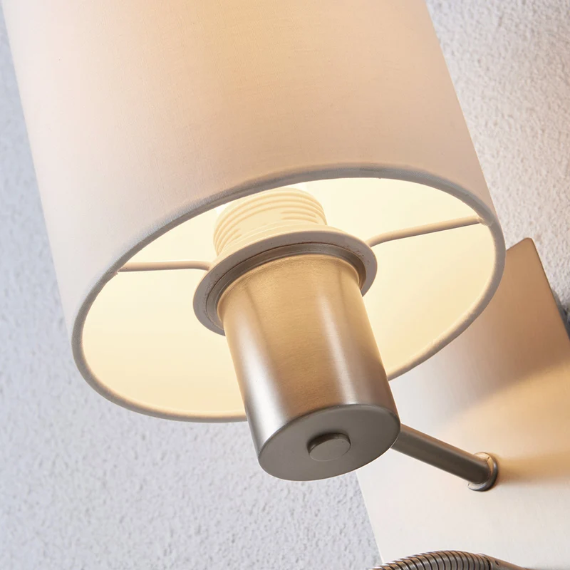 B-Ware Lindby StoffWandleuchte Shajan LED-Leselicht Wandleuchte Bilderleuchte Leselampe