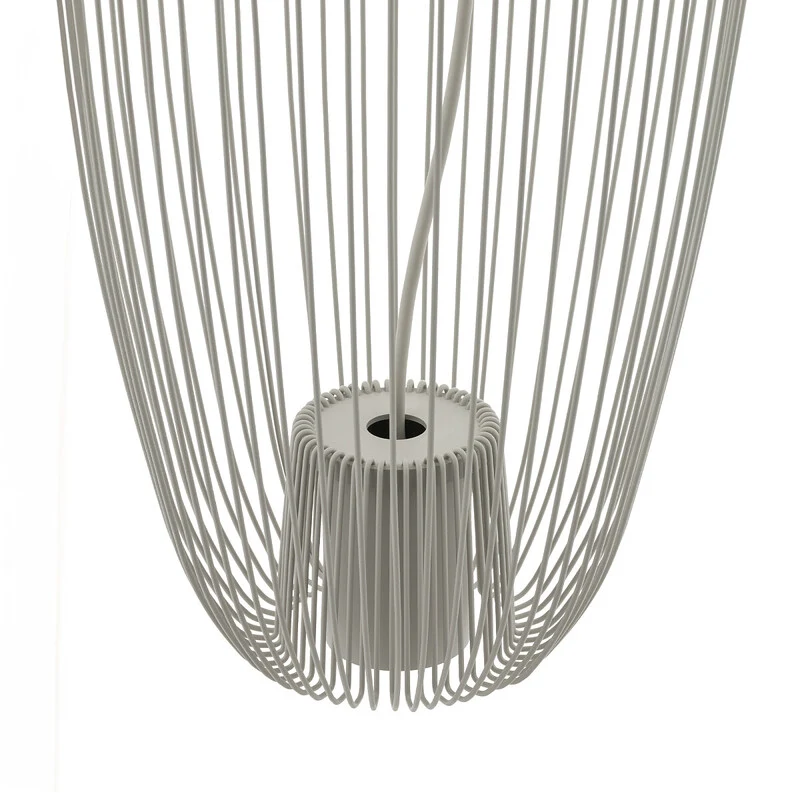 B-Ware Nowodvorski Hängeleuchte Pendelleuchte Pumpkin hellgrau Metall GU10 LED 27cm