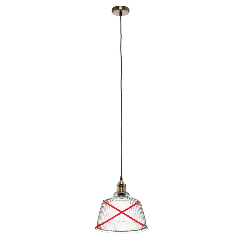 B-Ware Euluna Hängeleuchte Leana Glas klar LED Hängelampe Lampe Leuchte SIEHE TEXT/FOTO