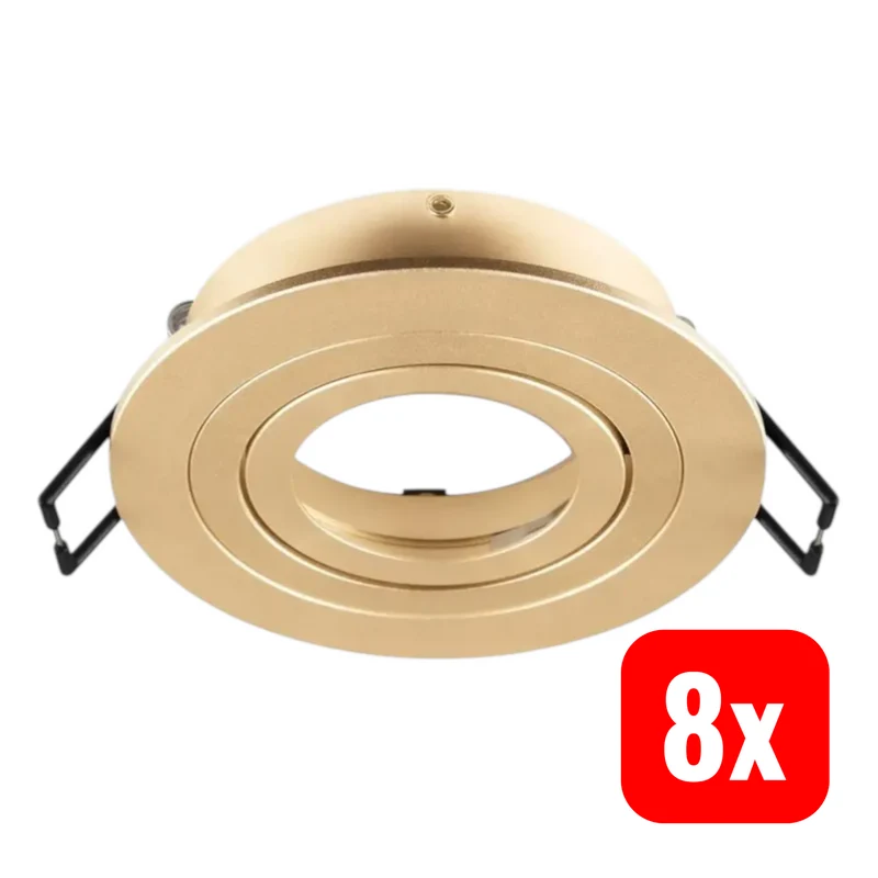 B-Ware SLV NEW TRIA 75 1007344 Rot-Gold Einbaustrahler Deckeneinbau Licht rund 8 STÜCK