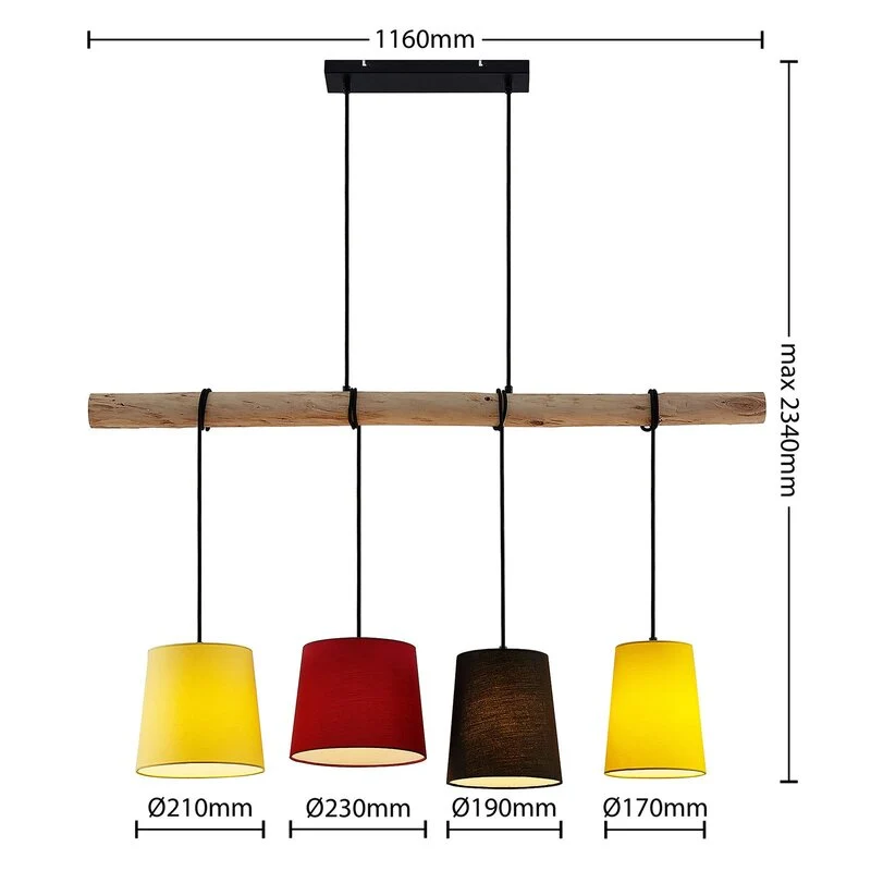 B-Ware Lindby Hinai Hängeleuchte Pendelleuchte Lampe Leuchte schwarz SIEHE TEXT/FOTO