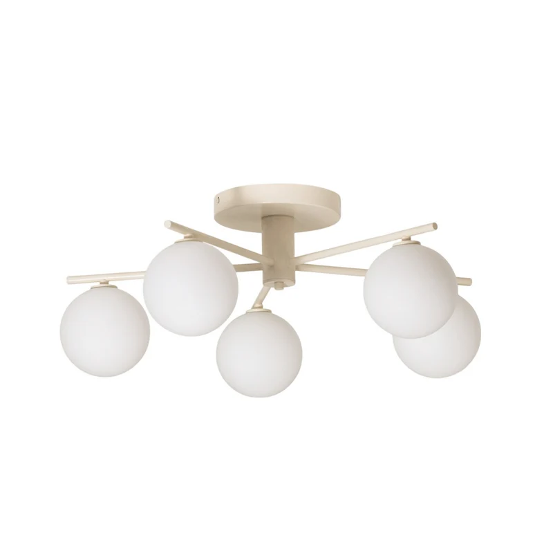 B-Ware Prato Deckenleuchte Lampe Glas sand 5 flammig Wohnzimmer Esszimmer Beleucht359