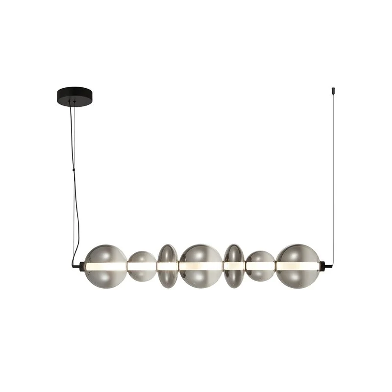 B-Ware Eko-Light Daphne LED Hängeleuchte Pendelleuchte Glas grau 118 cm SIEHE TEXT/FOTO