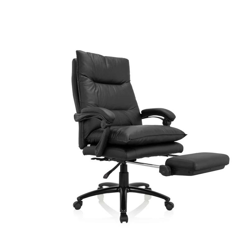 B-Ware MyBuero Chefsessel RELAX CL 200 m it Fußablage PU schwarz Sessel Stuhl Drehst725