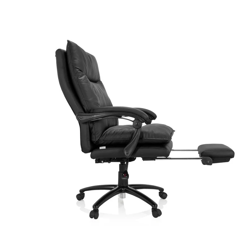 B-Ware MyBuero Chefsessel RELAX CL 200 m it Fußablage PU schwarz Sessel Stuhl Drehst725