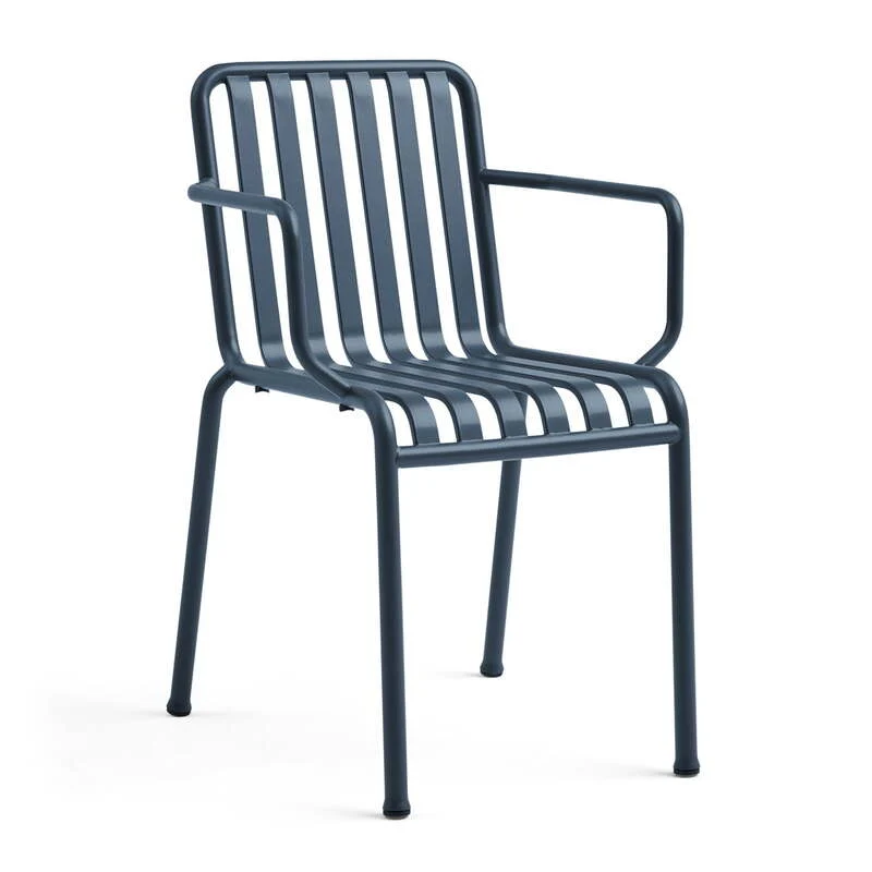 B-Ware HAY Gartenstuhl Stuhl Palissade Armlehnenstuhl deep blue Exklusive Edition 2025