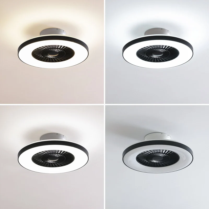 B-Ware Lindby Smart LED-Deckenventilator Ventilator Paavo schwarz Tuya SIEHE TEXT/FOTO