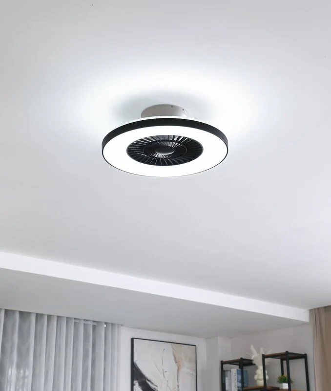 B-Ware Lindby Smart LED-Deckenventilator Ventilator Paavo schwarz Tuya SIEHE TEXT/FOTO