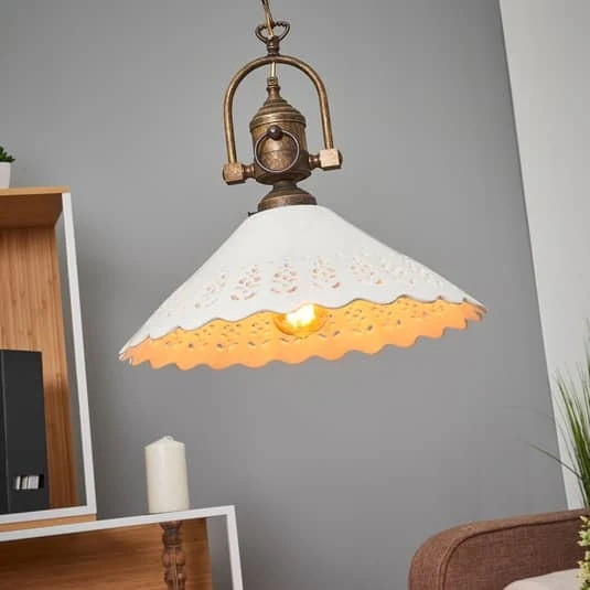 B-Ware Ceramiche Pizzo Hängeleuchte Hängeleuchte Deckenlampe Lampe E27 SIEHE TEXT/FOTO