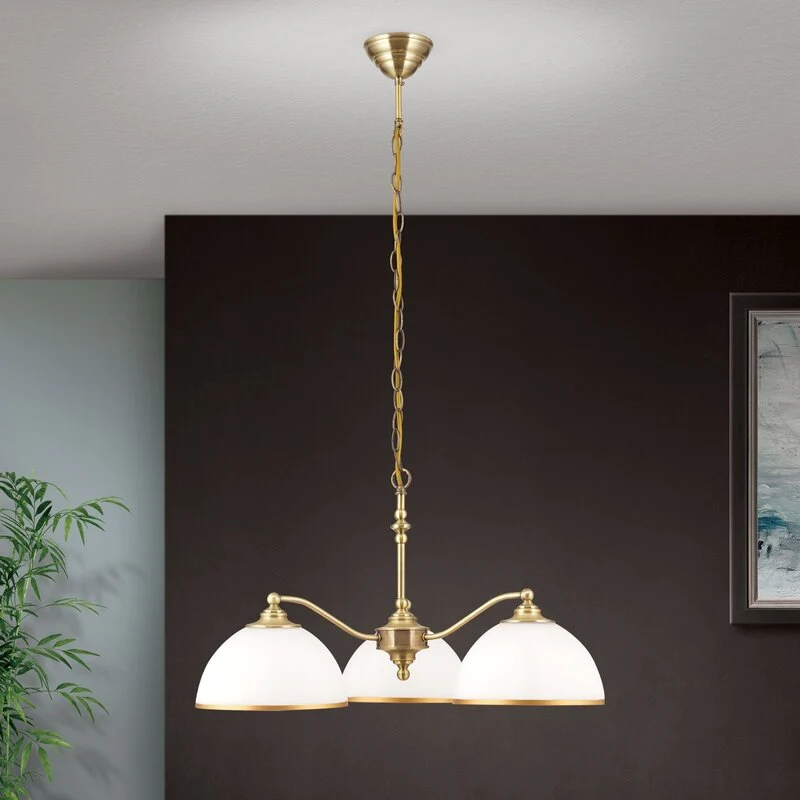 B-Ware Hängeleuchte Old Lamp mit Kettenabhängung 3-flg. Hängelampe SIEHE TEXT/FOTO