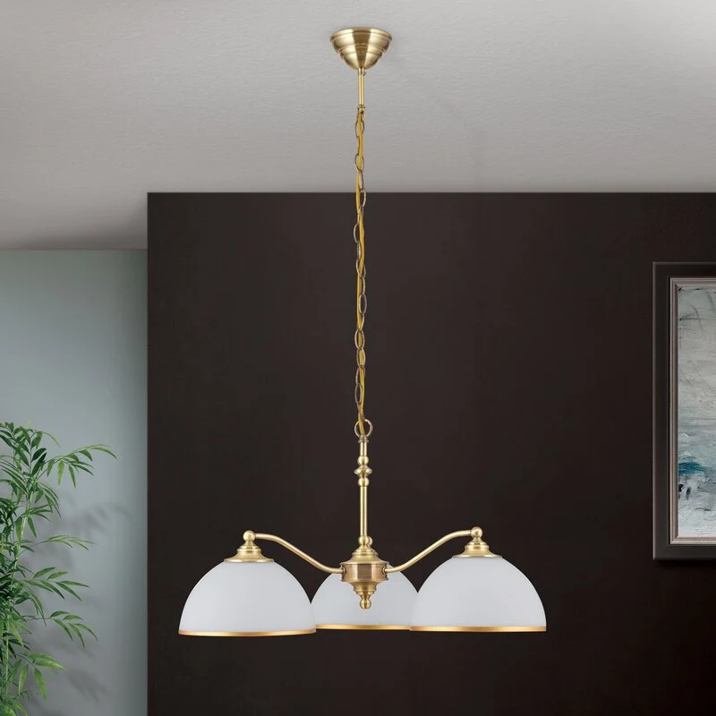 B-Ware Hängeleuchte Old Lamp mit Kettenabhängung 3-flg. Hängelampe SIEHE TEXT/FOTO