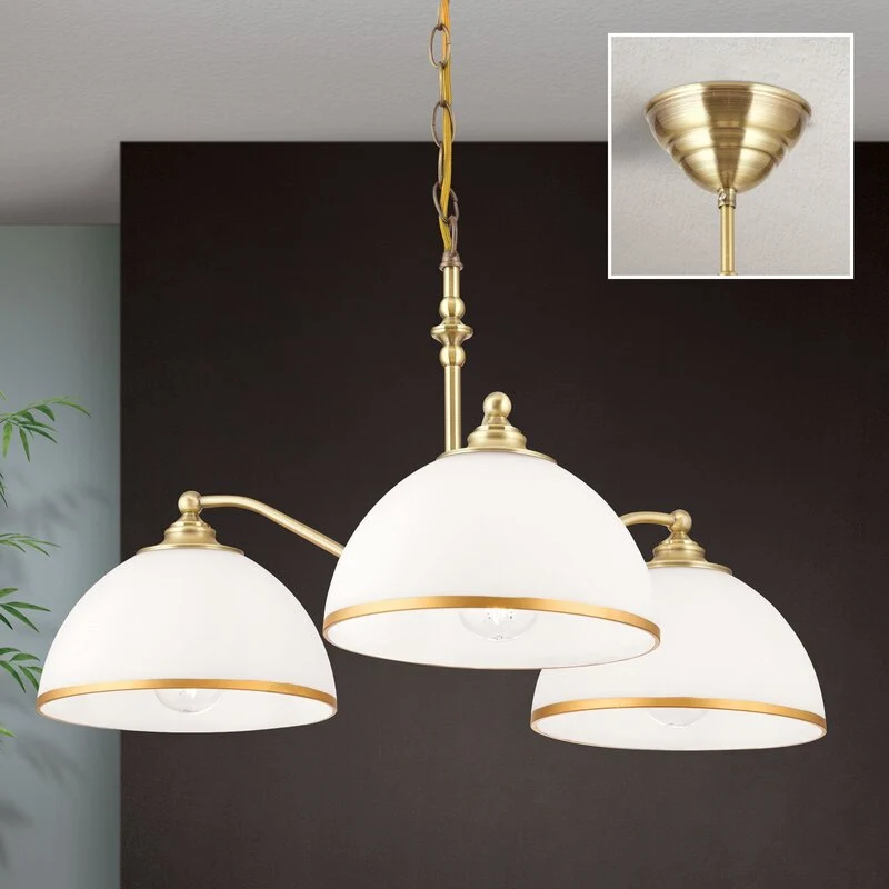 B-Ware Hängeleuchte Old Lamp mit Kettenabhängung 3-flg. Hängelampe SIEHE TEXT/FOTO