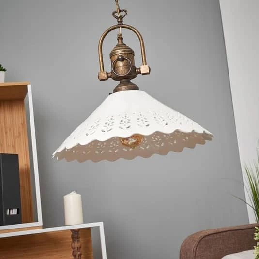 B-Ware Ceramiche Pizzo Hängeleuchte Hängeleuchte Deckenlampe Lampe E27 SIEHE TEXT/F703