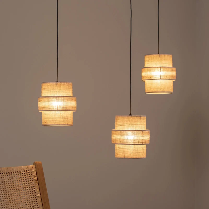 B-Ware TK Lighting Hängeleuchte Pendelleuchte Calisto Jute naturbraun SIEHE TEXT/FOTO