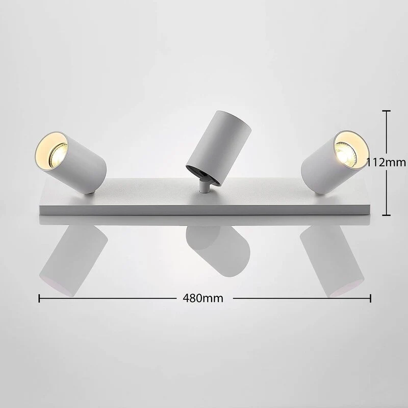 B-Ware Arcchio Strahler Brinja Deckenleuchte weiß eckig Ø 6 cm 3 flg SIEHE TEXT