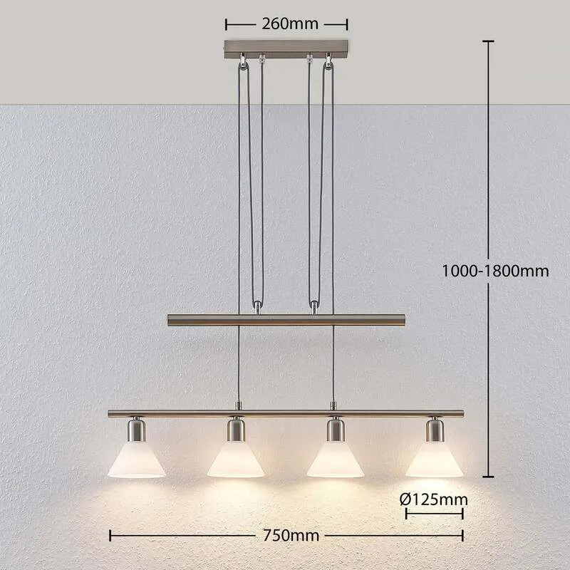 B-Ware Lindby Pendelleuchte Delira Deckenlampe Hängelampe 4-flammig E14 SIEHE TEXT/FOTO