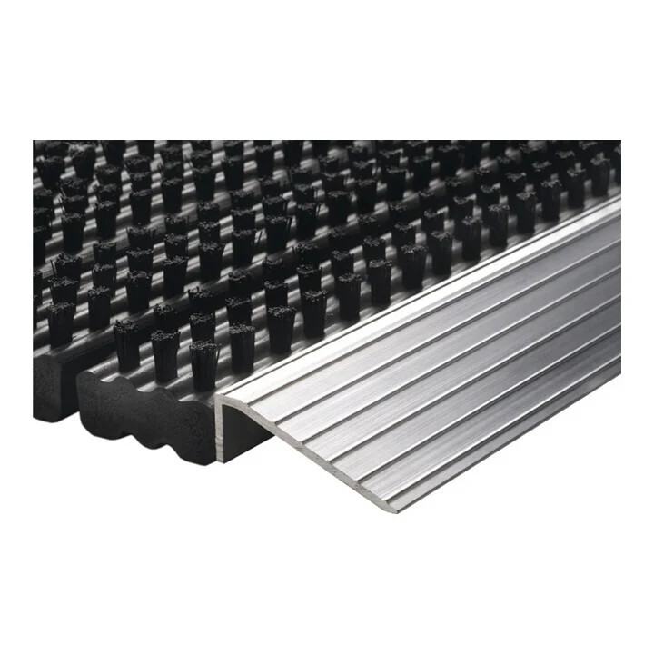 B-Ware Hamat Fußmatte Matte Eingang Alu-Anlaufkante schwarz 430x750x22mm 4 STÜCK
