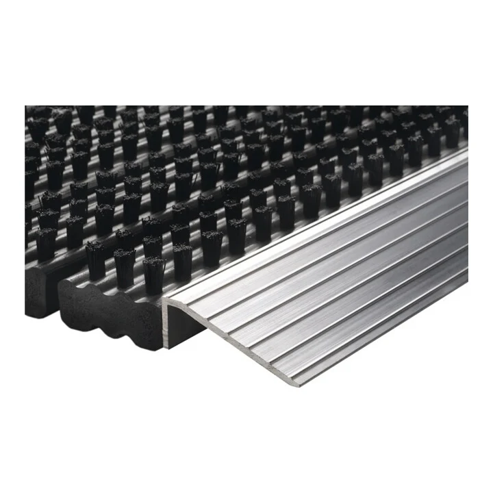 B-Ware Hamat Fußmatte Matte Eingang Alu-Anlaufkante schwarz 430x750x22mm 4 STÜCK