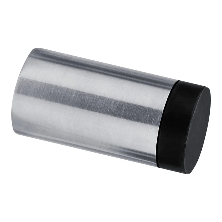 B-Ware DENI Türstopper Wandpuffer Gummipuffer Wandmontage Edelstahl Ø30mm L90mm