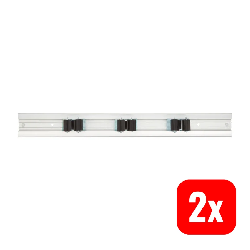 B-Ware Burbach Geräteleiste Prax VARIO Geräteschiene Werkzeugleiste 3 Halter 2 STÜCK