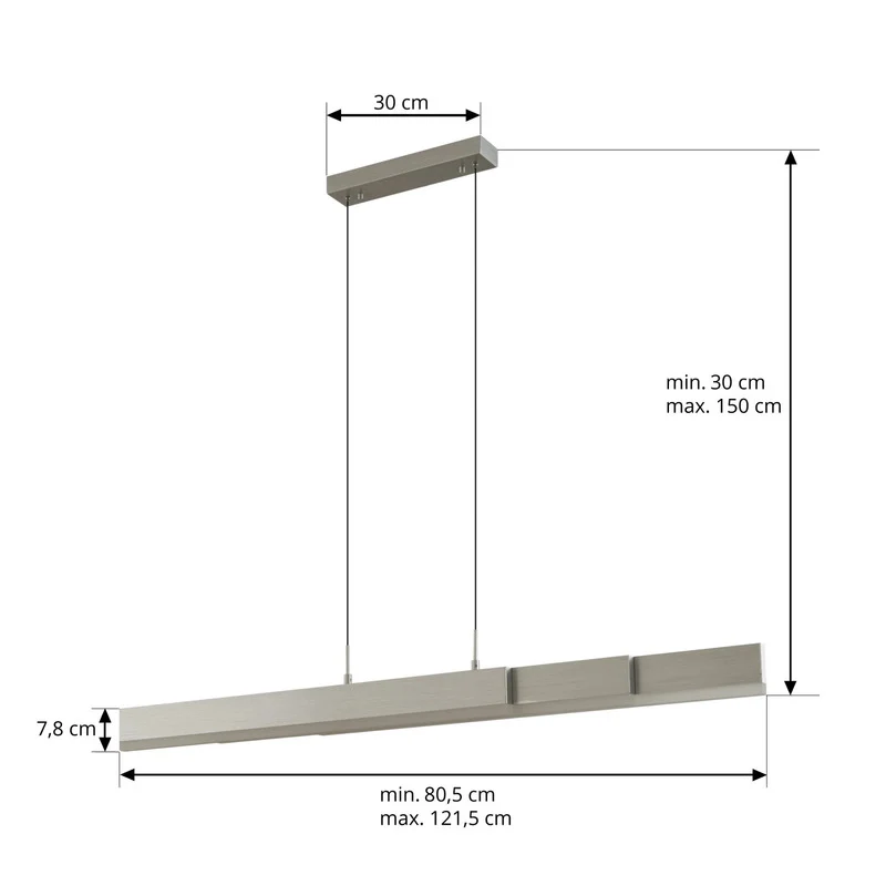 Lucande Pendelleuchte Hängeleuchte LED Leuchte Aluminium Torven SIEHE TEXT/FOTO