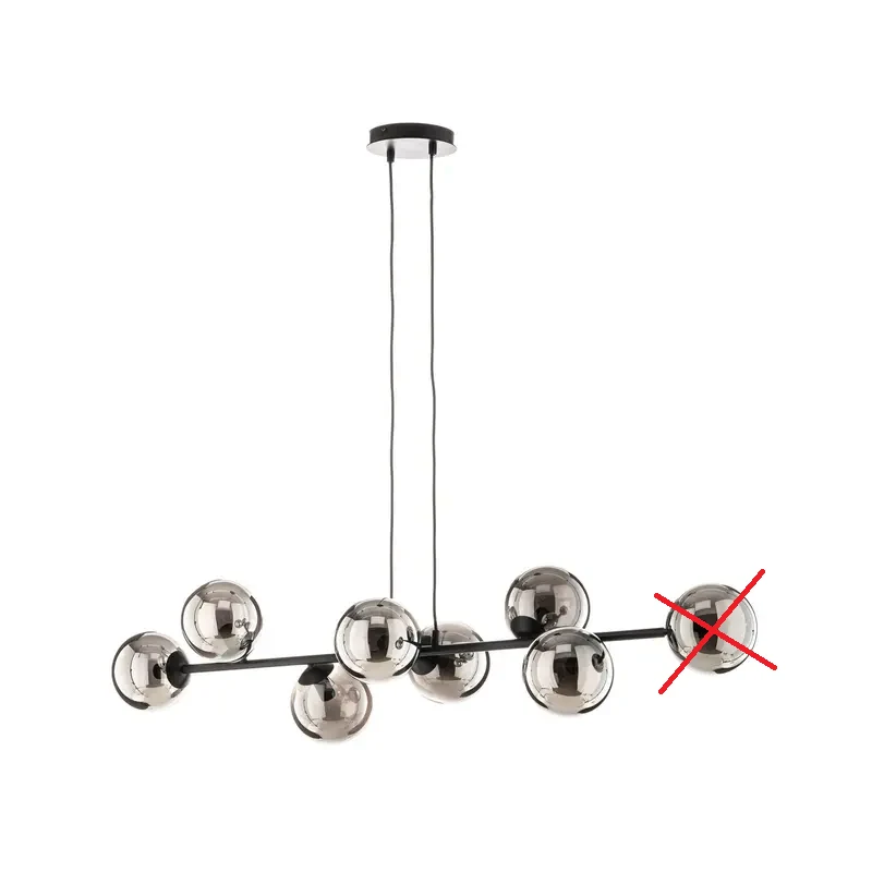 B-Ware Euluna Hängeleuchte Hängelampe Lampe Leuchte Glassy Glasschirm SIEHE TEXT/F197