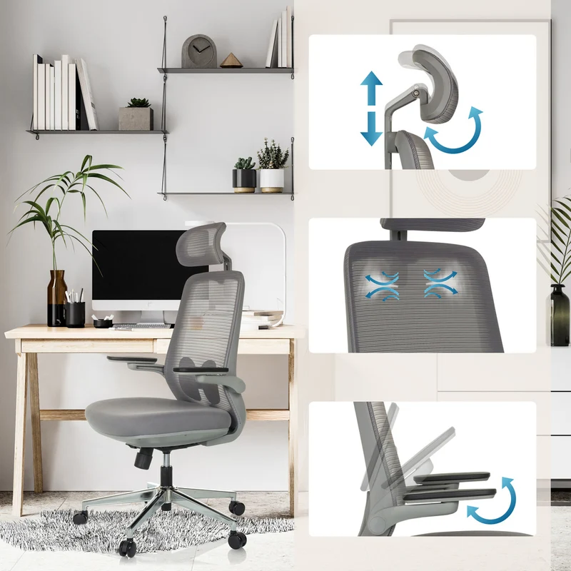 B-Ware hjh OFFICE Bürostuhl Drehstuhl Stuhl GAREMA höhenverstellbar Lordosenstütze645