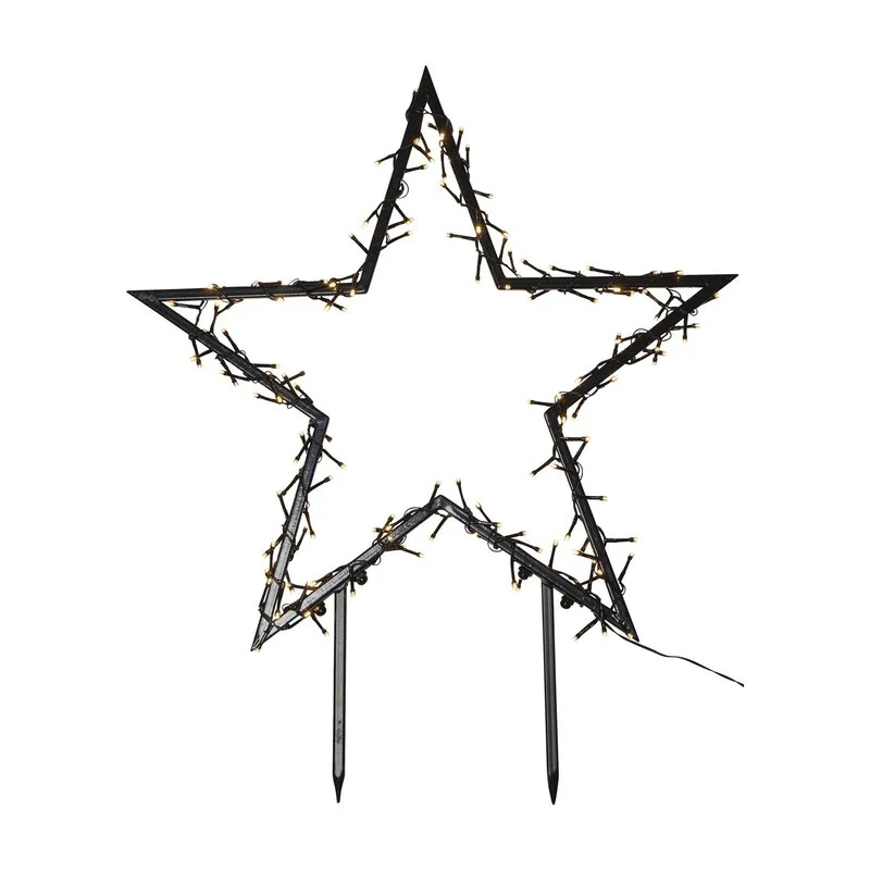 B-Ware Star Trading LED-Dekoleuchte Spiky mit Erdspießen Weihnachtsbeleuchtung 60 cm