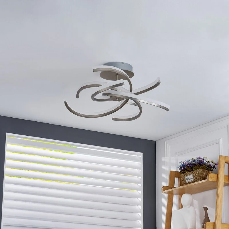 C-Ware Lindby Divalis LED-Deckenlampe Deckenleuchte stepdim nickel SIEHE TEXT/FOTO