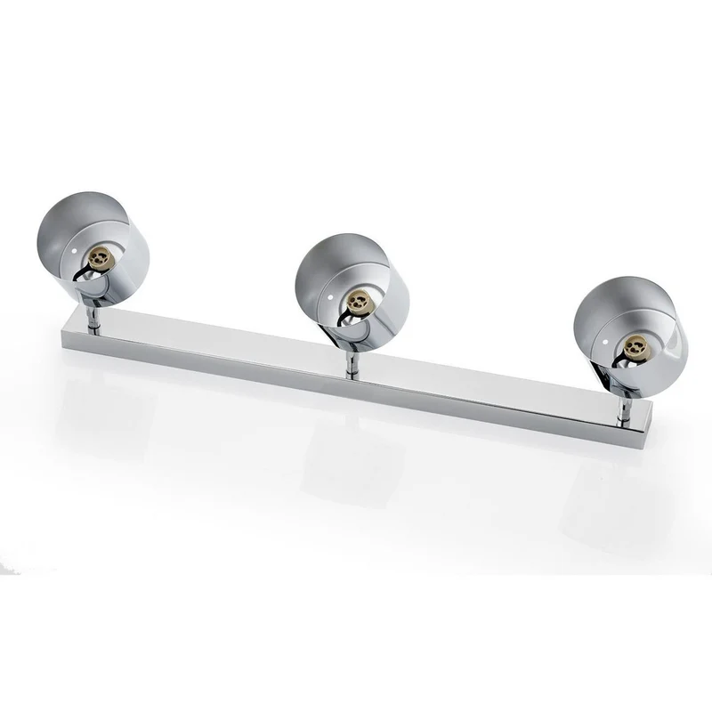 B-Ware Chloe Deckenspot Leuchte Spot chrom glänzend Stahl verchromt Glas dreiflamm279