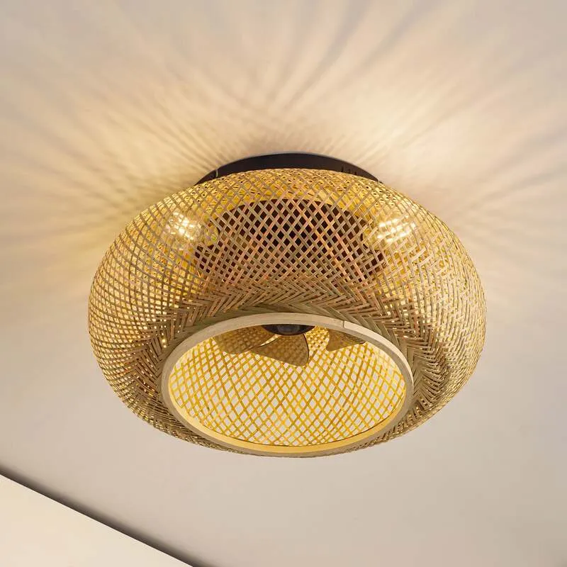 B-Ware Lucande Deckenventilator Ventilator Lampe Licht Schwarz 53cm SIEHE TEXT/FOTO