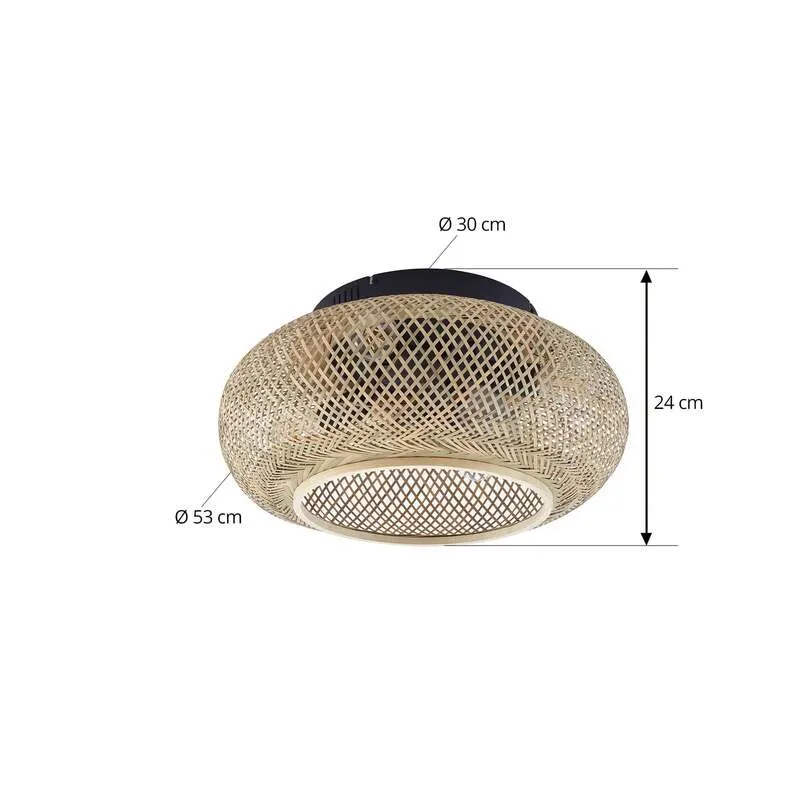 B-Ware Lucande Deckenventilator Ventilator Lampe Licht Schwarz 53cm SIEHE TEXT/FOTO