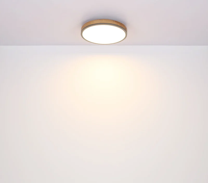 B-Ware Globo Deckenleuchte Lampe LED DORO Deckenlampe Graphit holzoptik opal Kunststoff