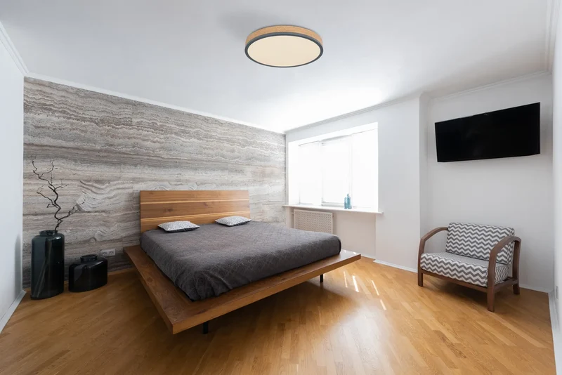 B-Ware Globo Deckenleuchte Lampe LED DORO Deckenlampe Graphit holzoptik opal Kunststoff