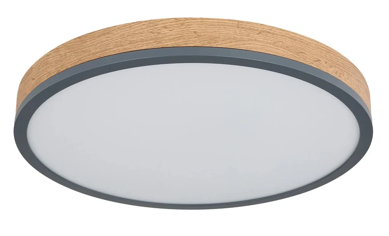B-Ware Globo Deckenleuchte Lampe LED DORO Deckenlampe Graphit holzoptik opal Kunststoff