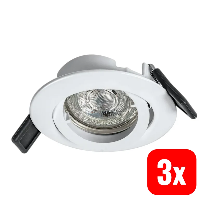 B-Ware LEDVANCE Einbauleuchte Deckenstrahler Recess Twistlock LED GU10 weiß 3STÜCK