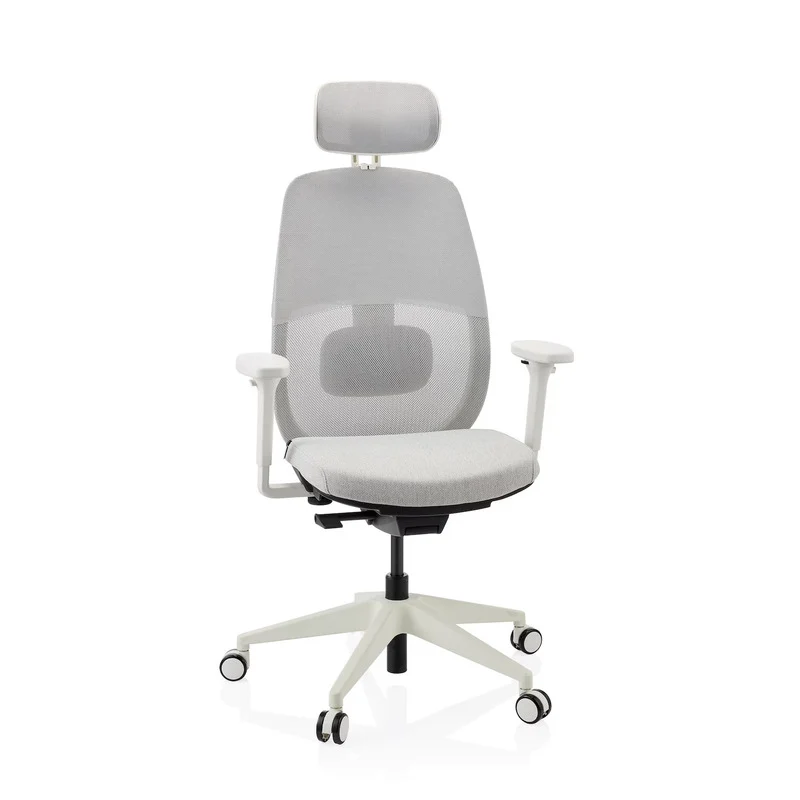 B-Ware hjh OFFICE Bürostuhl Drehstuhl Schreibtischstuhl Netzstoff Armlehnen grau