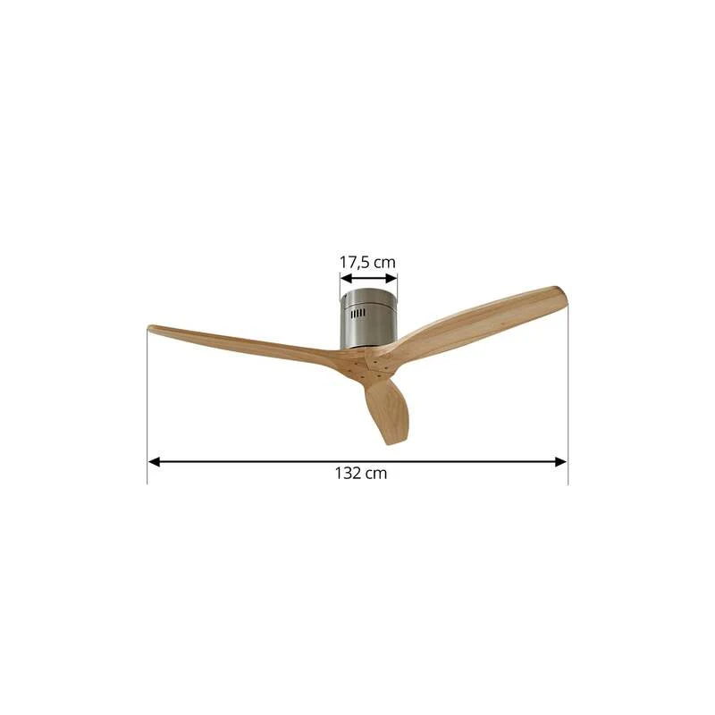 B-Ware Lucande Deckenventilator Ventilator Vindur holz DC Ø132cm SIEHE TEXT