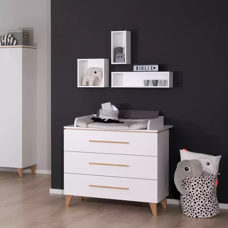 B-Ware PAIDI Wandbox Regal Julie Aufbewahrung Kinderzimmer Weiß Stauraum Spielzeug