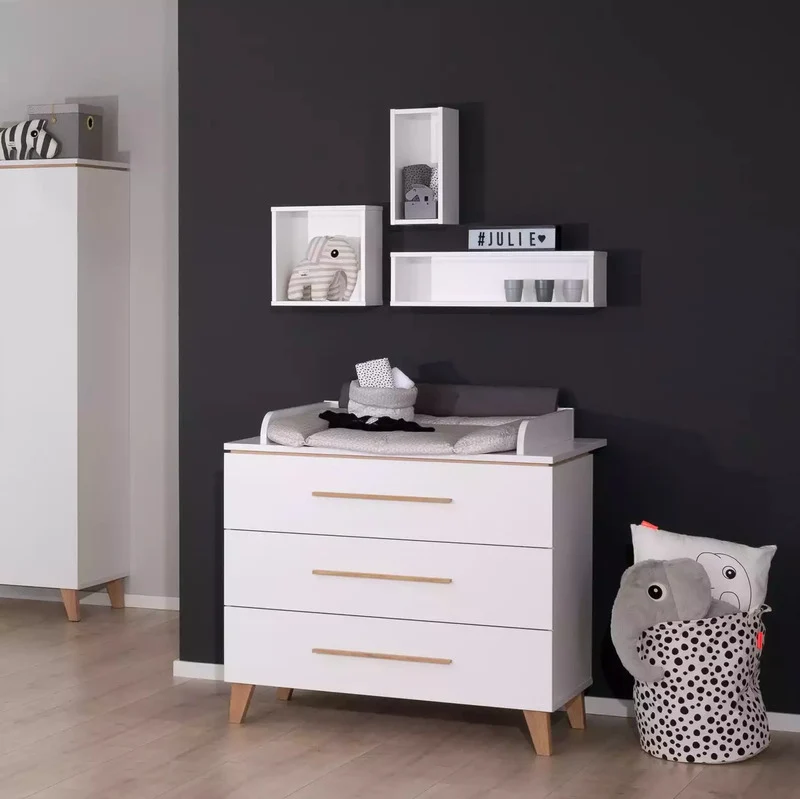 B-Ware PAIDI Wandbox Regal Julie Aufbewahrung Kinderzimmer Weiß Stauraum Spielzeug
