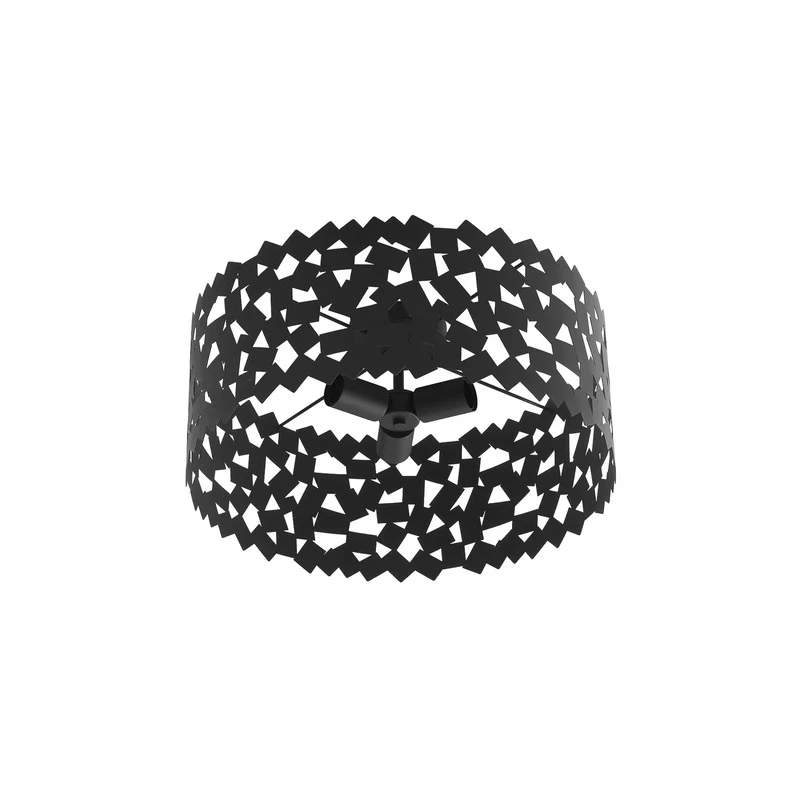 B-Ware Lucande Deckenleuchte Deckenlampe Aeloria Eisen schwarz 50 cm E27 LED Leuchte
