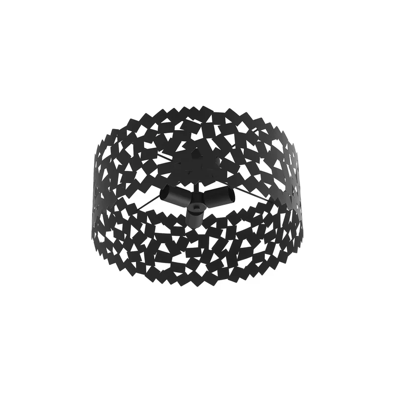 B-Ware Lucande Deckenleuchte Deckenlampe Aeloria Eisen schwarz 50 cm E27 LED Leuchte