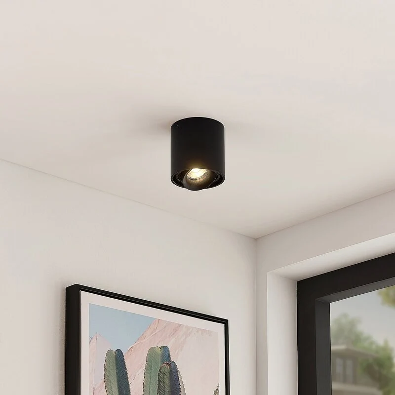 B-Ware Arcchio Walza Downlight GU10 schwarz Leuchte Lampe Deckenleuchte Deckenlampe