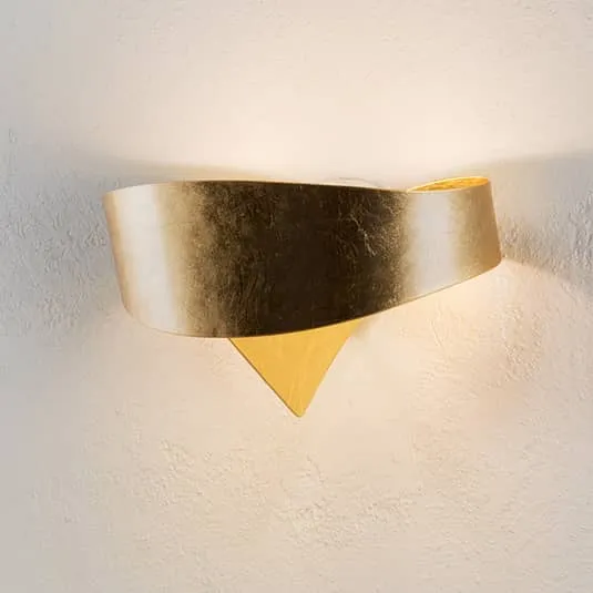 B-Ware Selène Goldene Designer-Wandleuchte Scudo Wandleuchte Wandlampe SIEHE TEXT/FOTO